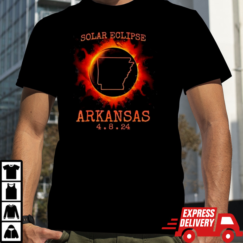 Solar Eclipse Totality Arkansas 4.8.24 State Path Souvenir Shirt