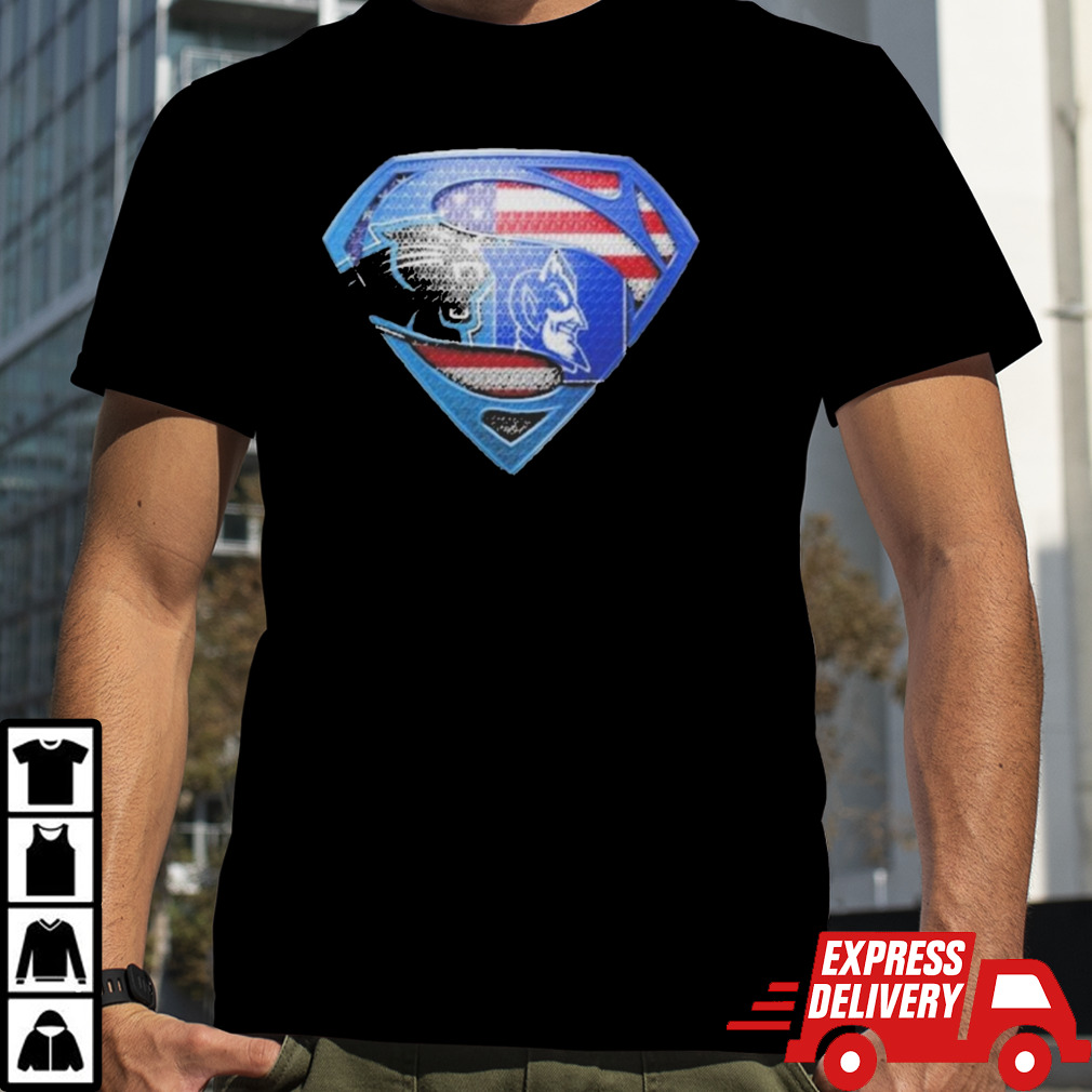 Superman Sports Carolina Panthers and Duke Blue Devils T-Shirt