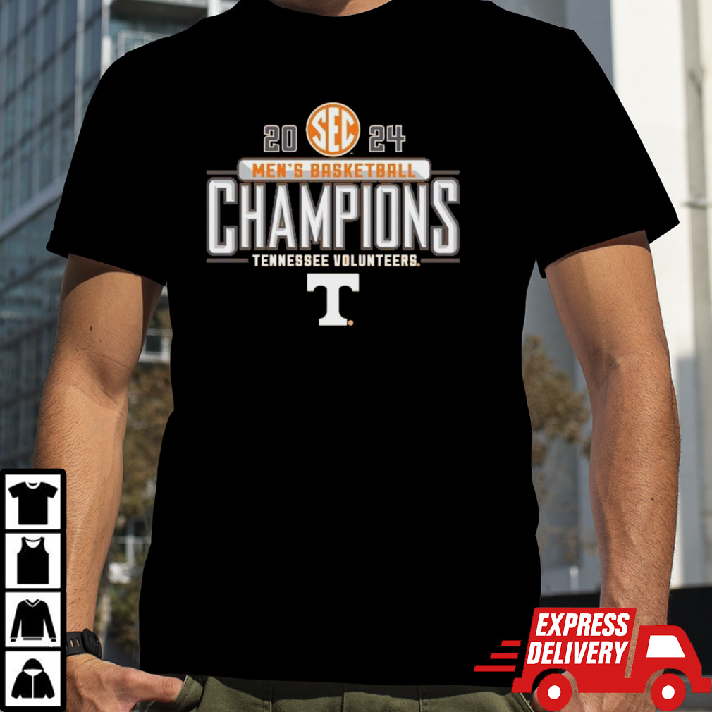 Tennessee Volunteers 2024 SEC Men’s Basketball Regular Season Champions Locker Room T-Shirt