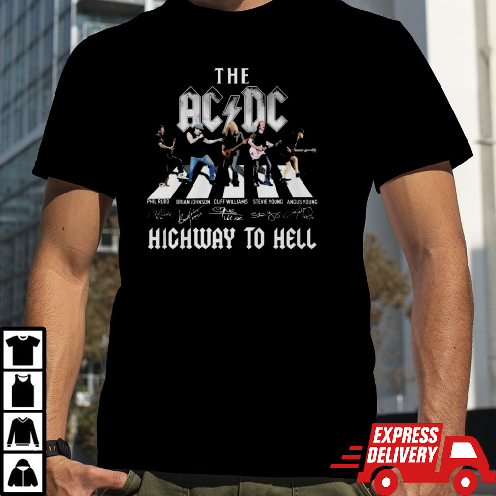 The ACDC Highway To Hell Phil Signatures T-Shirt