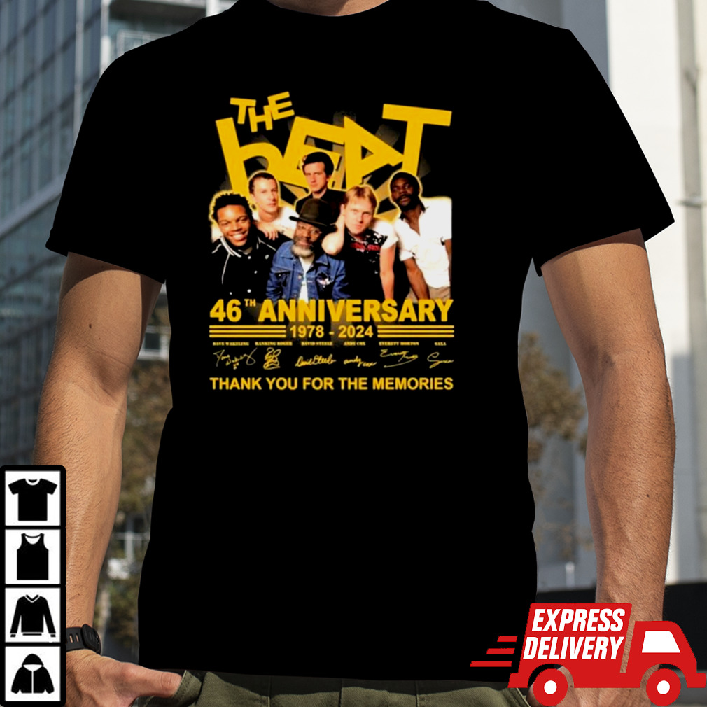 The Beat 46th Anniversary 1978-2024 Thank You For The Memories Signatures Shirt