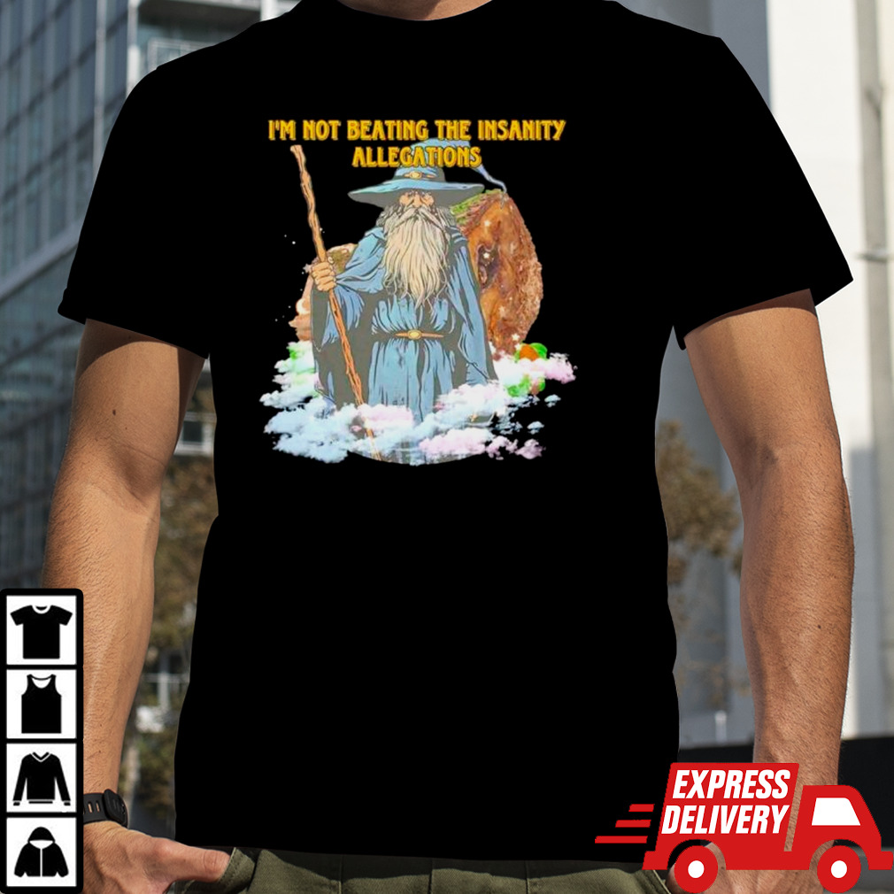 Wizard I’m not beating the insanity allegations shirt