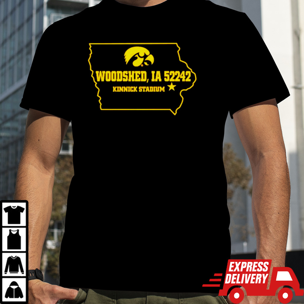 Woodshed Iowa 52242 Kinnick Stadium shirt