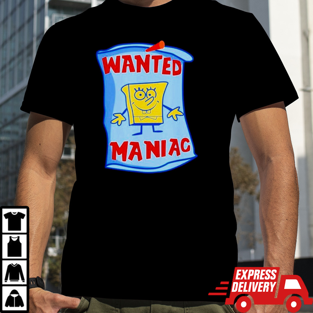 Young Mantis wearing wanted maniac shirt