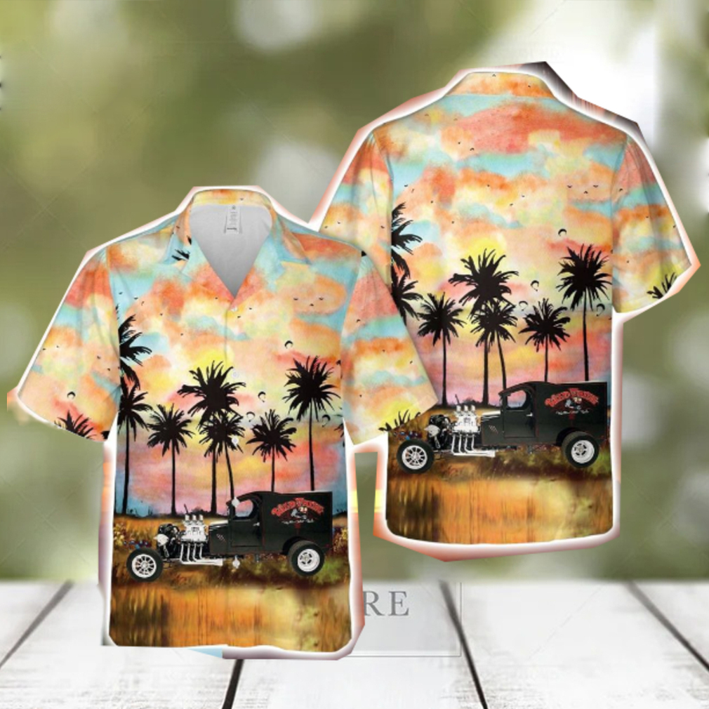 1912 Ford Model T Wild Thing T Bucket Button Down Hawaiian Shirt