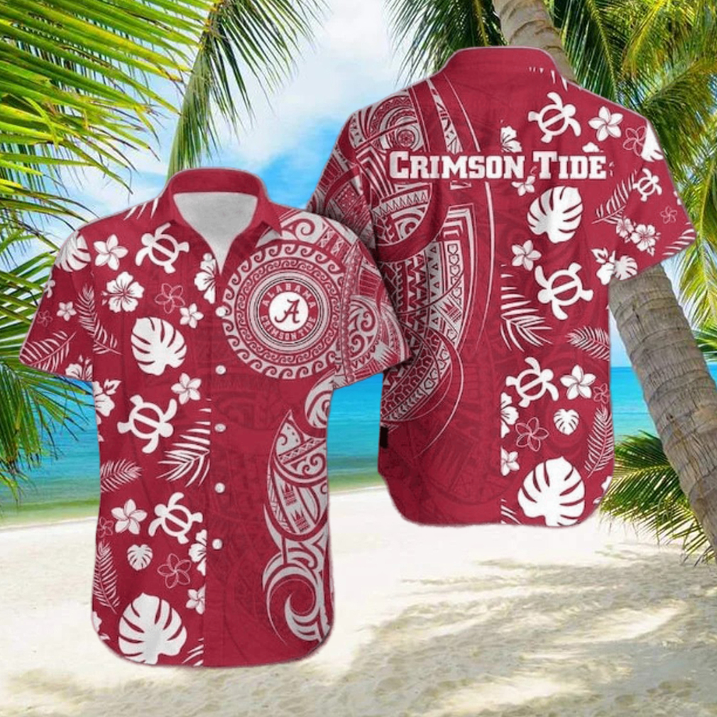 Alabama Crimson Tide Samoan Print Hawaiian Shirt