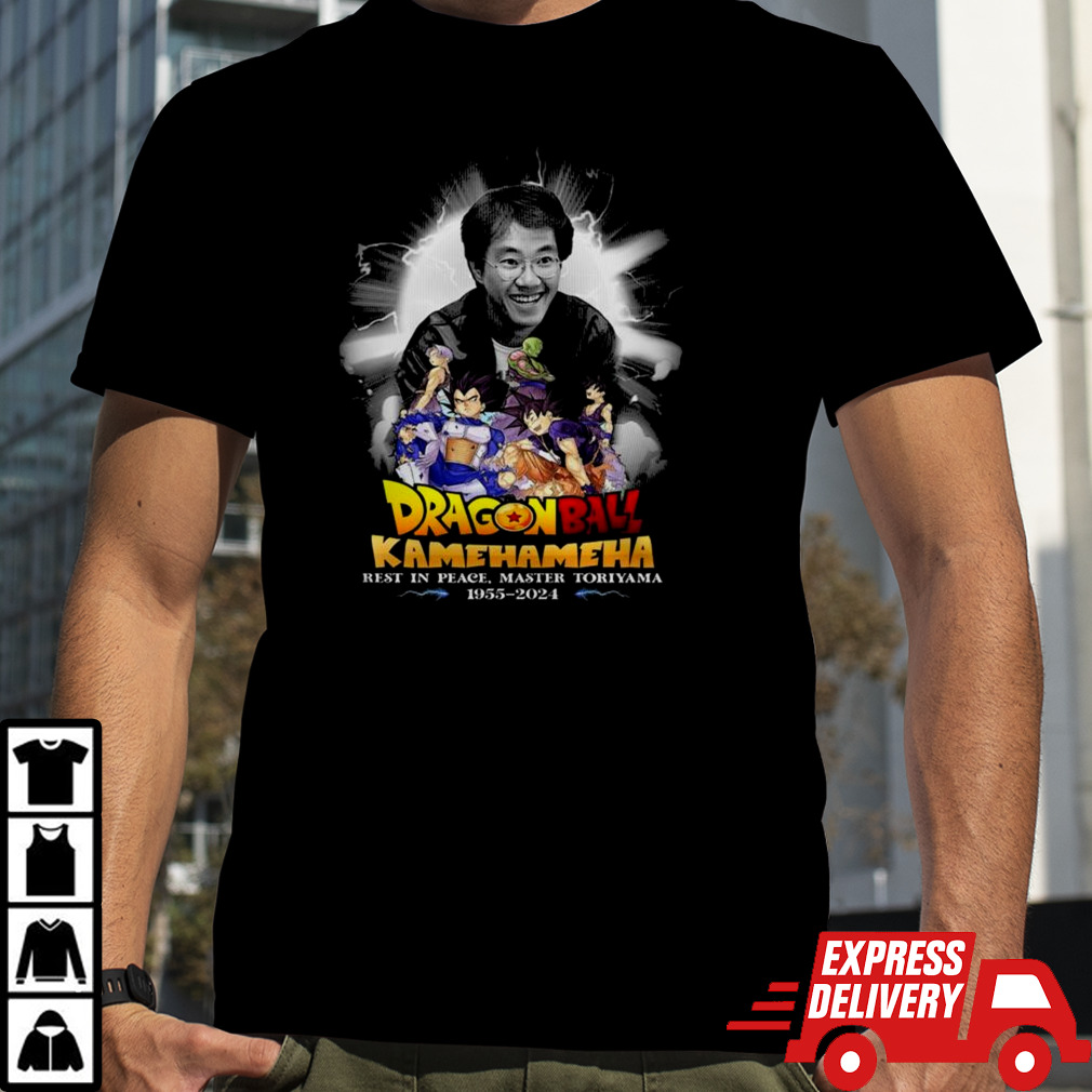 Dragonball Kamehameha Rest In Peace Master Toriyama 1955 2024 T-shirt