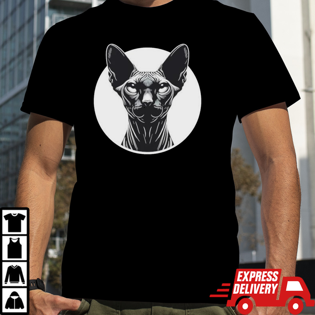 Majestic Dark Sphinx Black Cat Portrait shirt