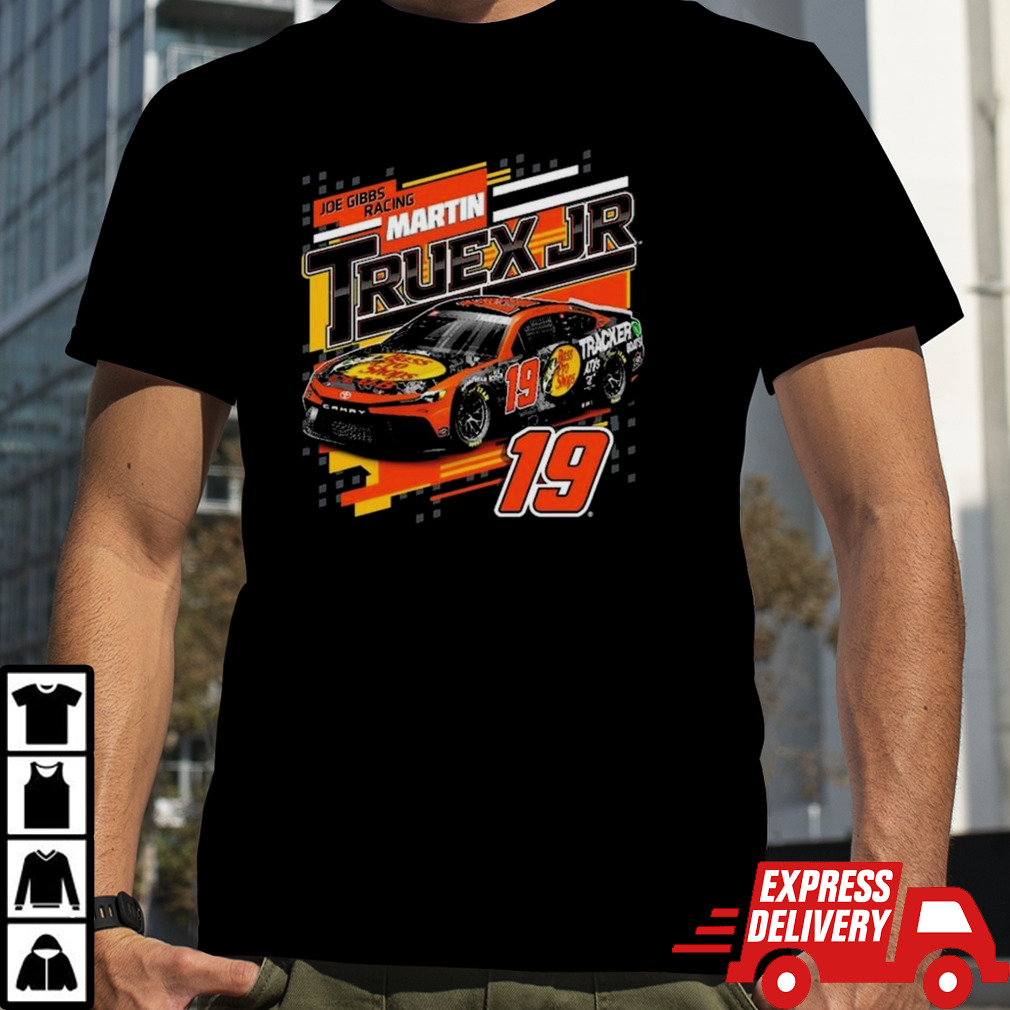 Martin Truex Jr Joe Gibbs Racing Team Collection Black Bass Pro Shops Draft T-shirt