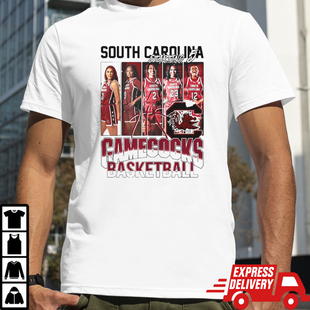 South Carolina Gamecocks Women’s Basketball Starting 5 T-shirt