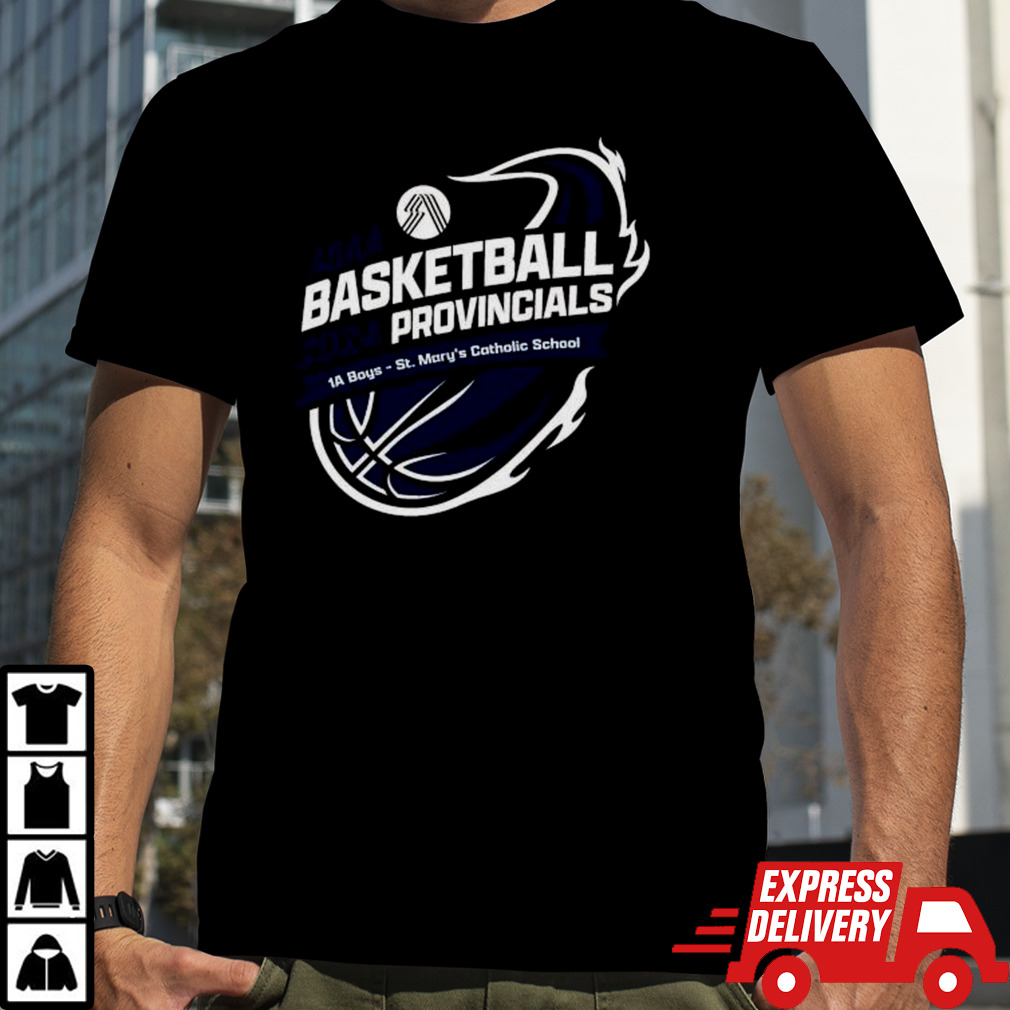 2024 ASAA Basketball Provincials 1A Boys St Mary’s Catholic School Shirt