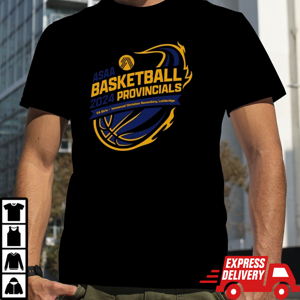 2024 ASAA Basketball Provincials 2A Girls Immanuel Christian Secondary Shirt