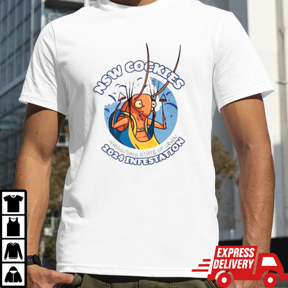 2024 NSW Cockies Infestation Paragliding State of Origin logo shirt