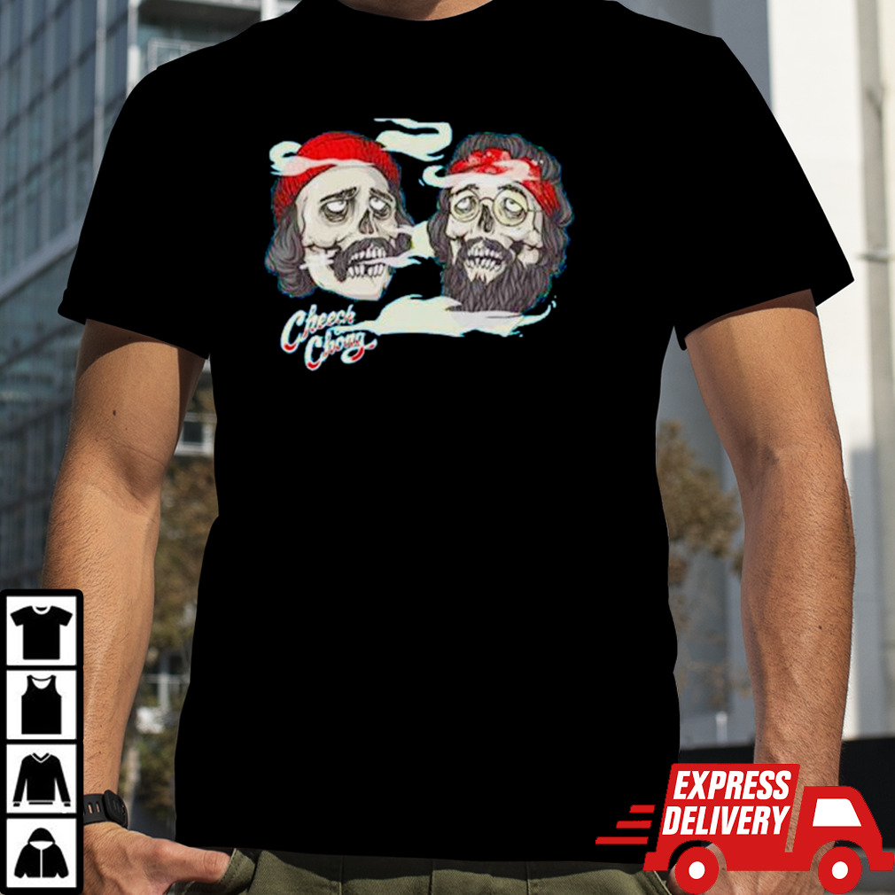 Cheech and Chong Skull smoking shirt