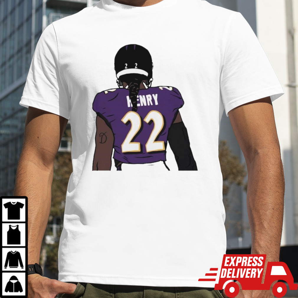 Derrick Henry Back Baltimore football player shirt