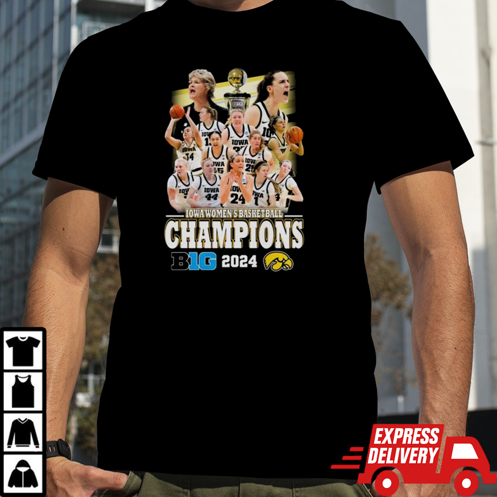 Iowa Hawkeyes Women’s Basketball Big 2024 Champions Shirt