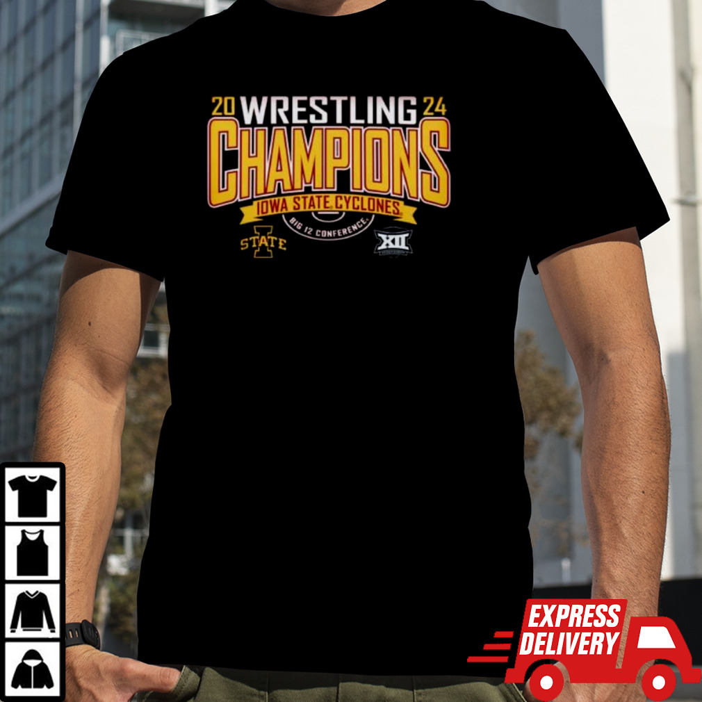 Iowa State Cyclones Big 12 Conference 2024 Wrestling Champions shirt