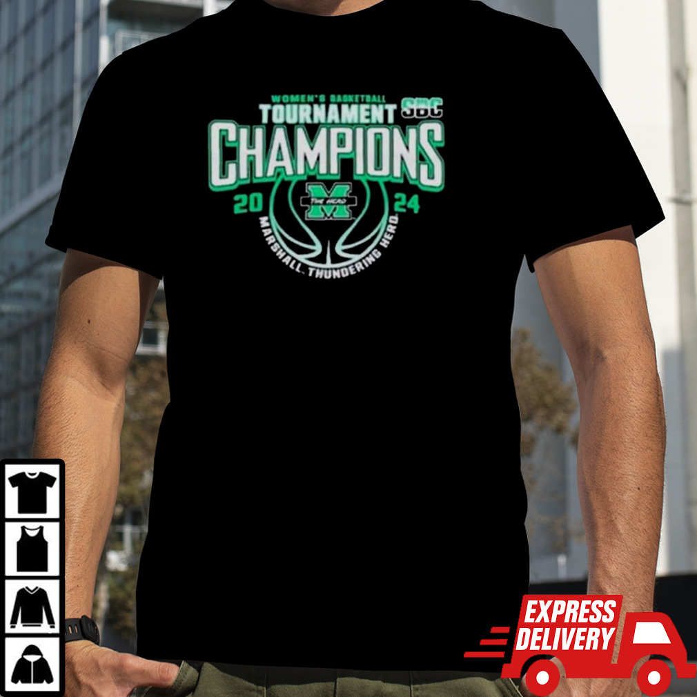 Marshall University Women’s Basketball 2024 Sun Belt Conference Tournament Champions T-shirt