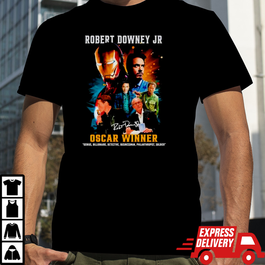 Robert Downey Jr Oscar Winner signature shirt