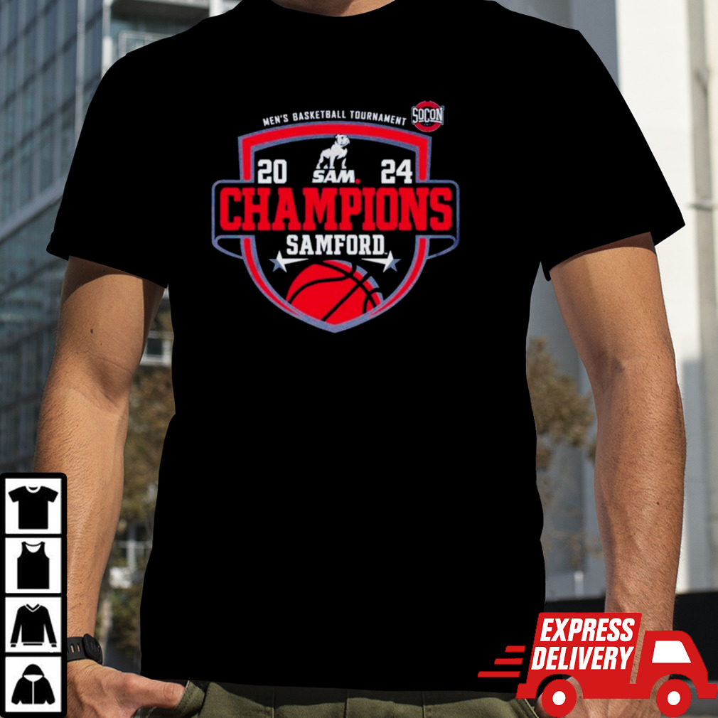 Samford University Men’s Basketball 2024 SoCon Tournament Champions shirt