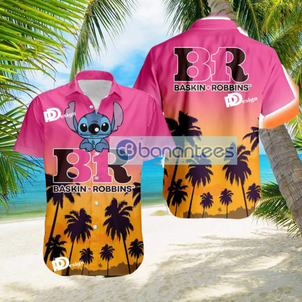 Baskin Robbins Stitch Tropical Hawaiian Shirt Gift For Men And Women