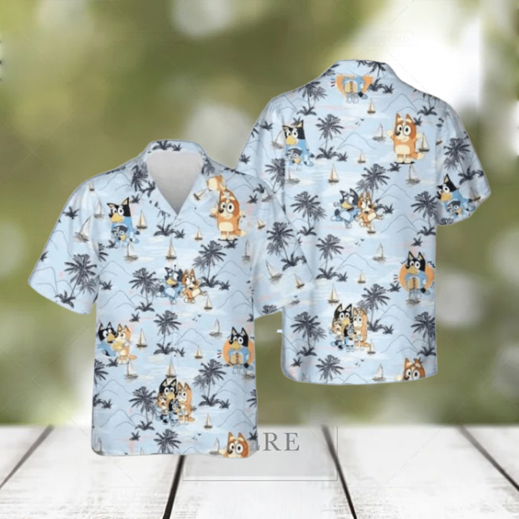 Bluey Lovers Bluey Beach Hawaiian Shirt