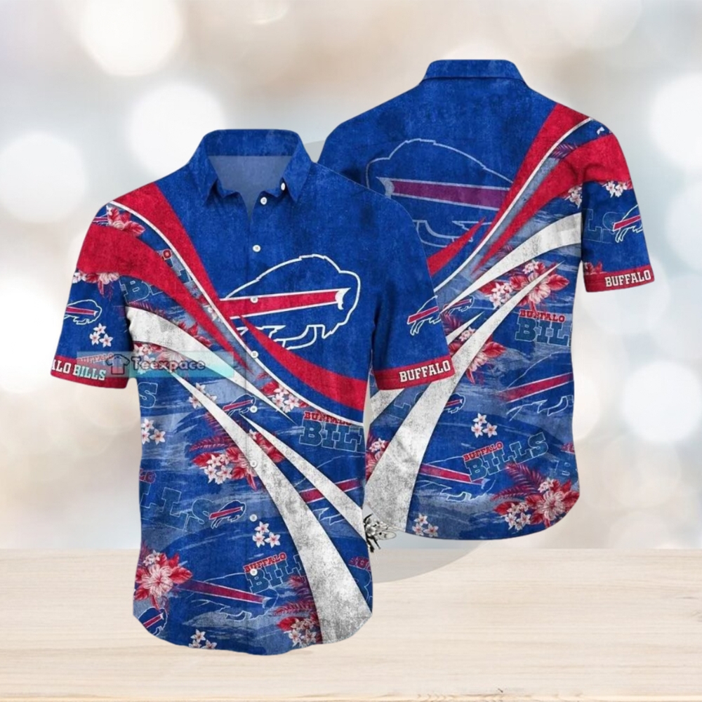 Buffalo Bills Flower Waves Hawaiian Shirt