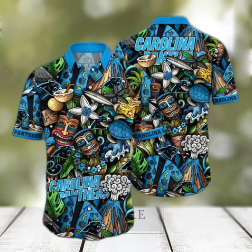 Carolina Panthers NFL Flower Hawaii Shirt And Tshirt For Fans