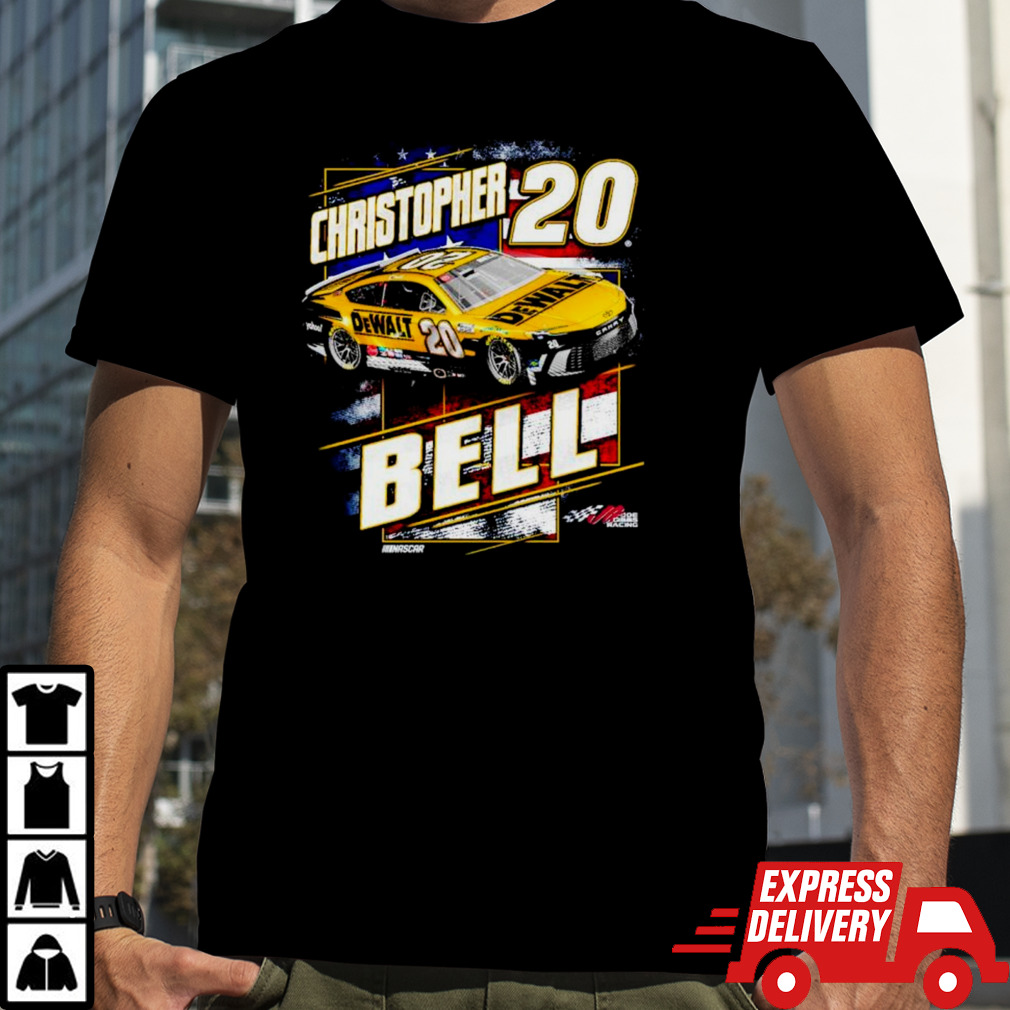 Christopher Bell Joe Gibbs Racing Team Collection DeWalt Patriotic shirt