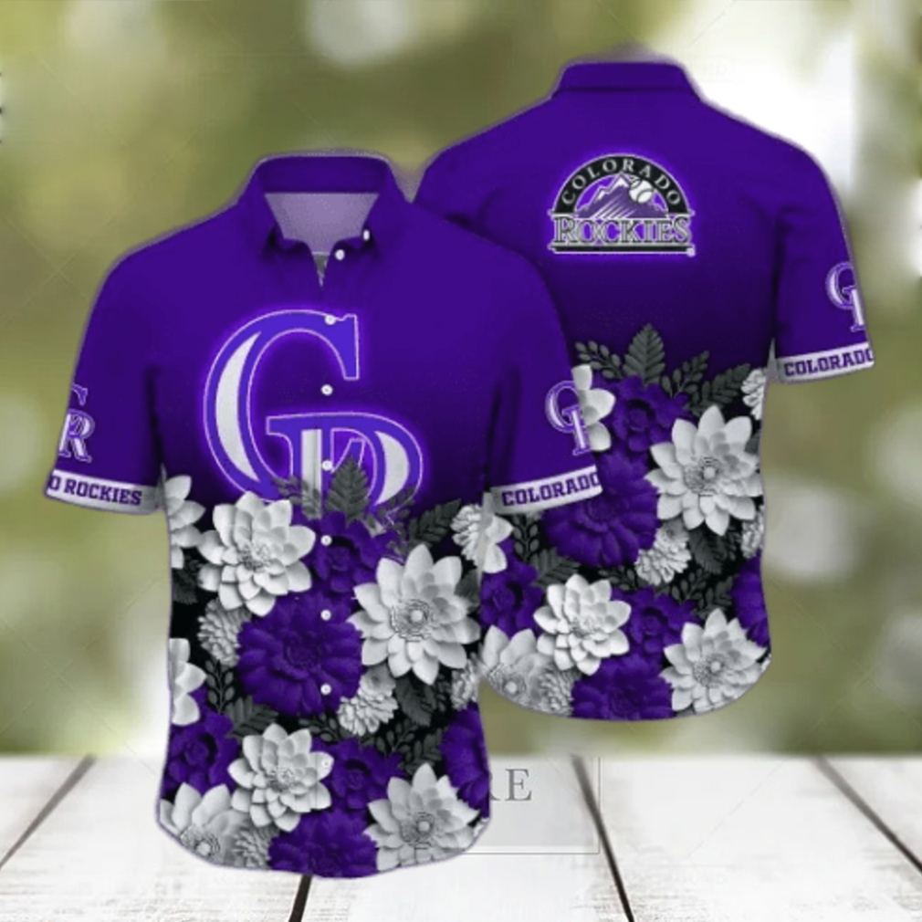 Colorado Rockies MLB Flower Hawaii Shirt And Tshirt For Fans