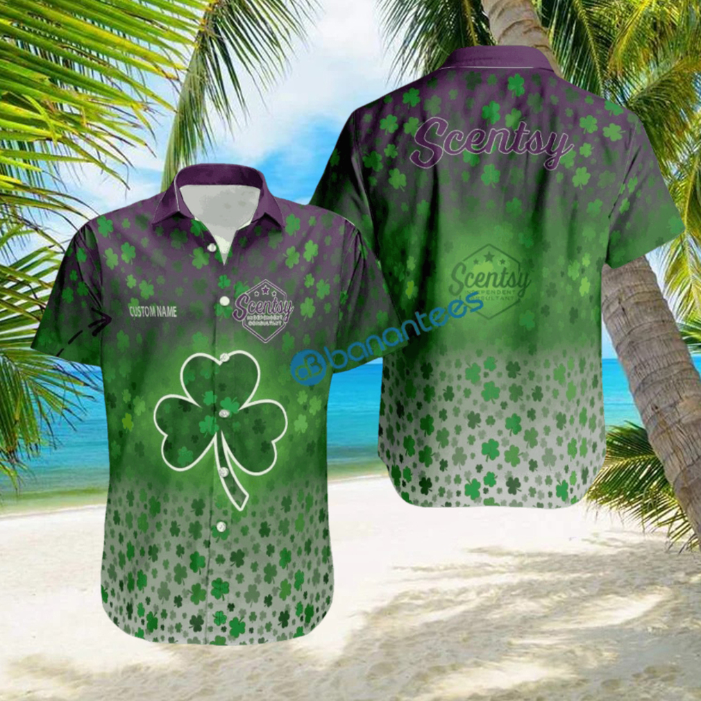 Custom Name Patrick Day Logo Brand Scentsy 3D Hawaiian Shirt For Summer