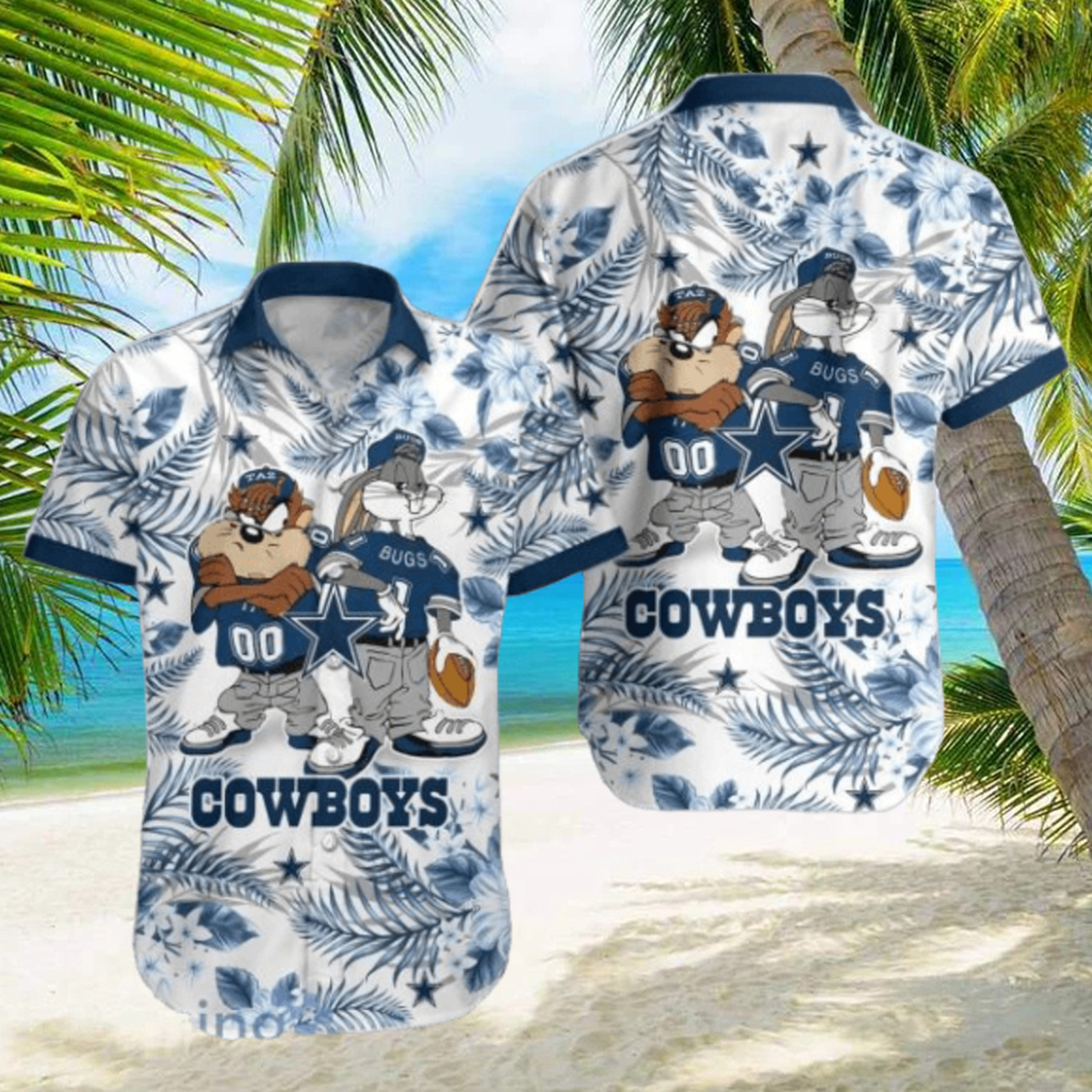 Dallas Cowboys Hawaiian Shirt Taz and Bugs For NFL Team