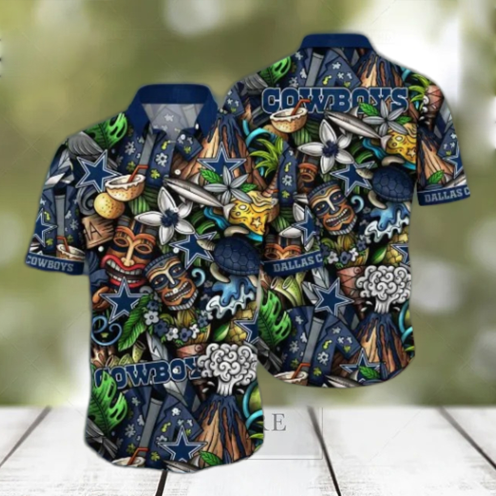 Dallas Cowboys NFL Flower Hawaii Shirt And Tshirt For Fans