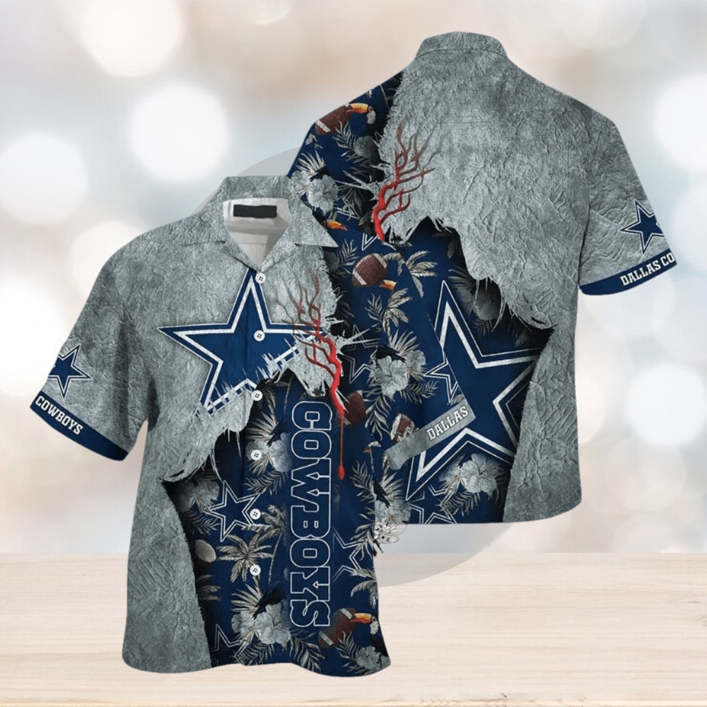 Dallas Cowboys Nfl Hawaiian SAS Tropical Print Sumer Best Gift For Fans