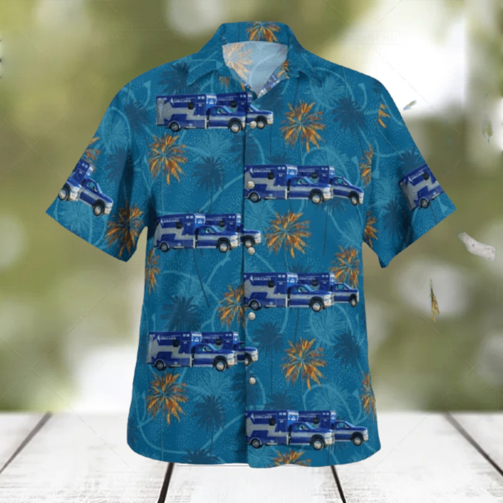 Damariscotta Maine Central Lincoln County Ambulance Service Hawaiian Shirt