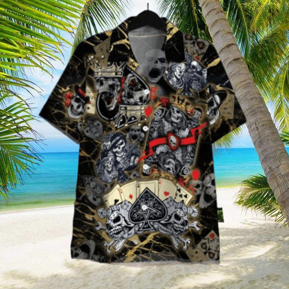 Dangerous Skull Poker Hawaiian Shirt For Men Women Adult