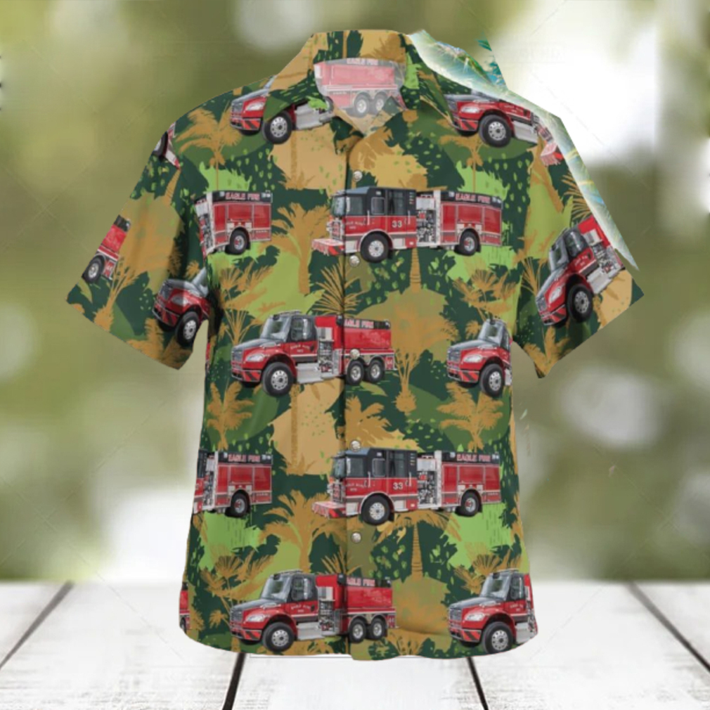 Eagle Nebraska Eagle Volunteer Fire Department Hawaiian Shirt