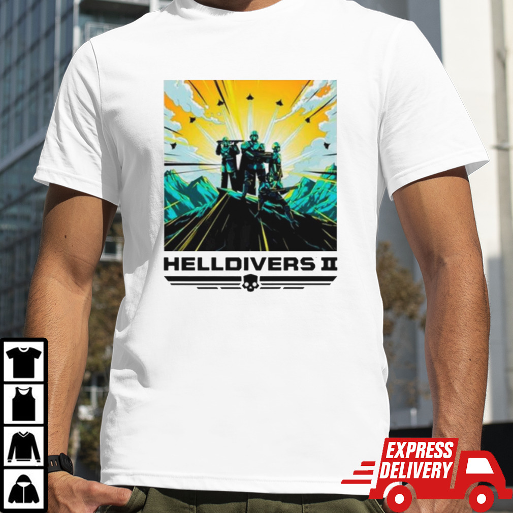 Helldivers II Colorful sony playstation video game shirt