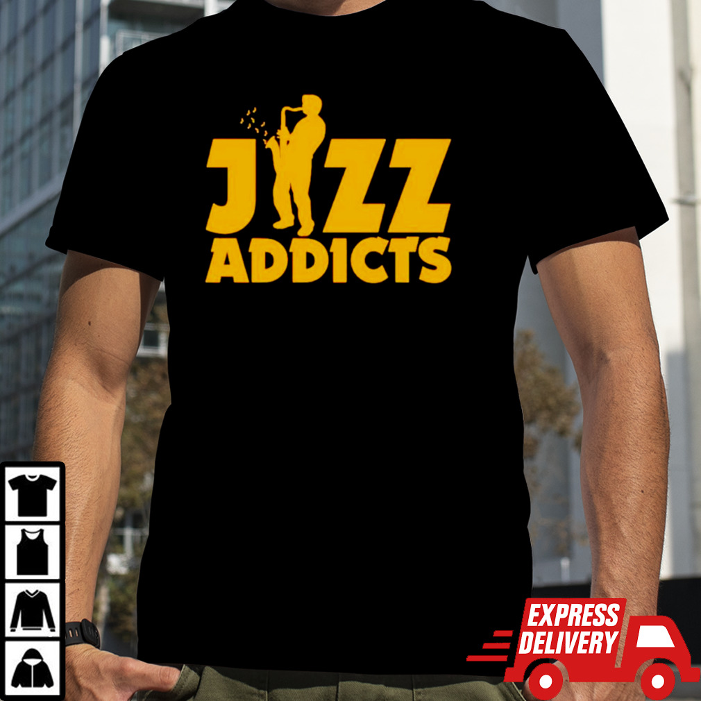 Jazz addicts with saxophone shirt