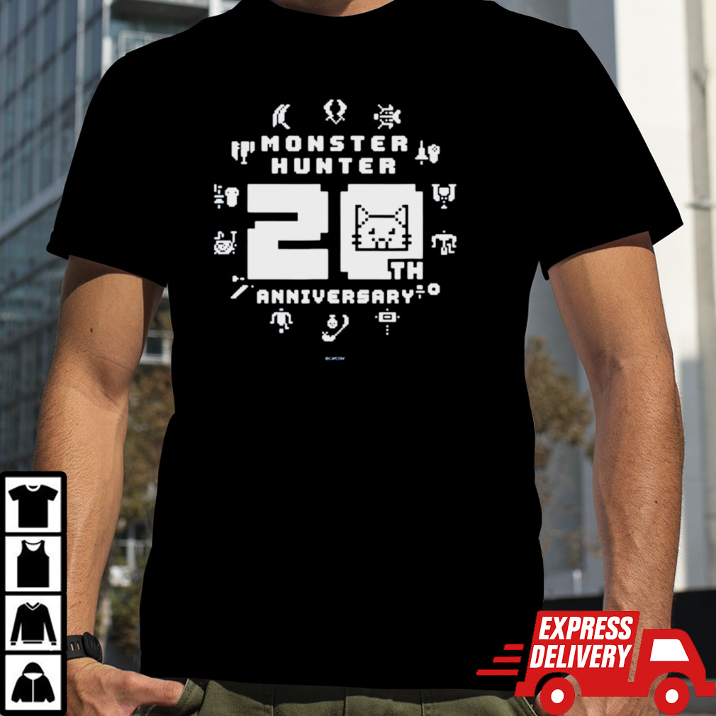 Monster hunter 20th anniversary shirt