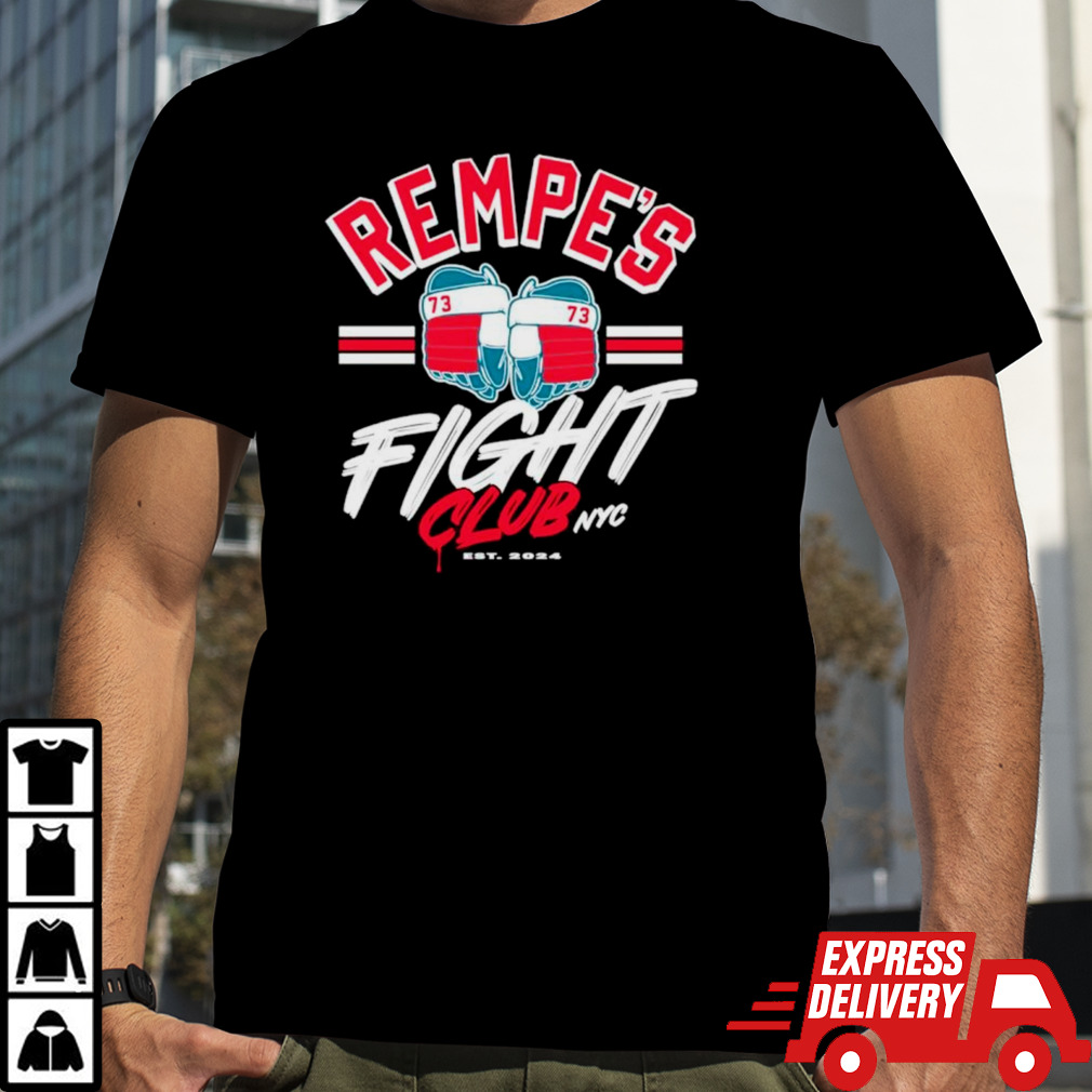 Rempe’s fight club Rangers hockey 2024 shirt