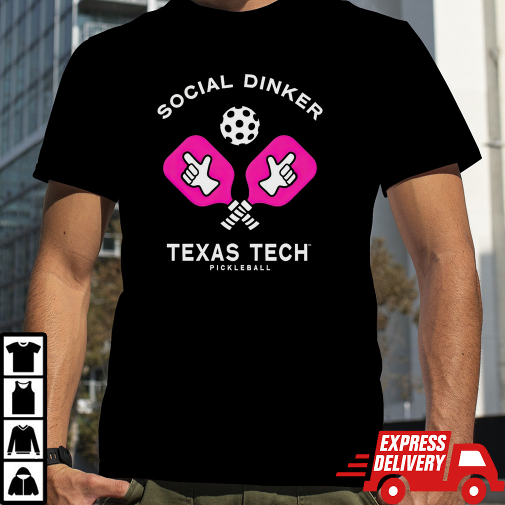 Texas Tech Pickleball social dinker shirt