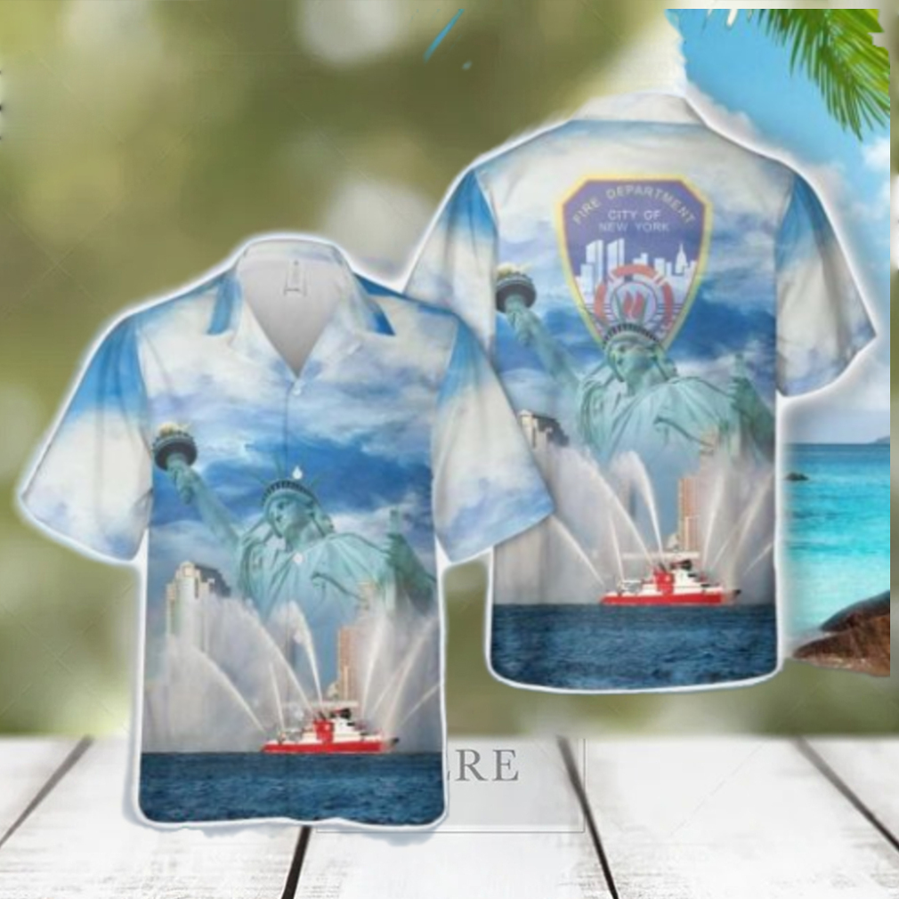 FDNY Boat New York City Fire Department Hawaiian Shirt