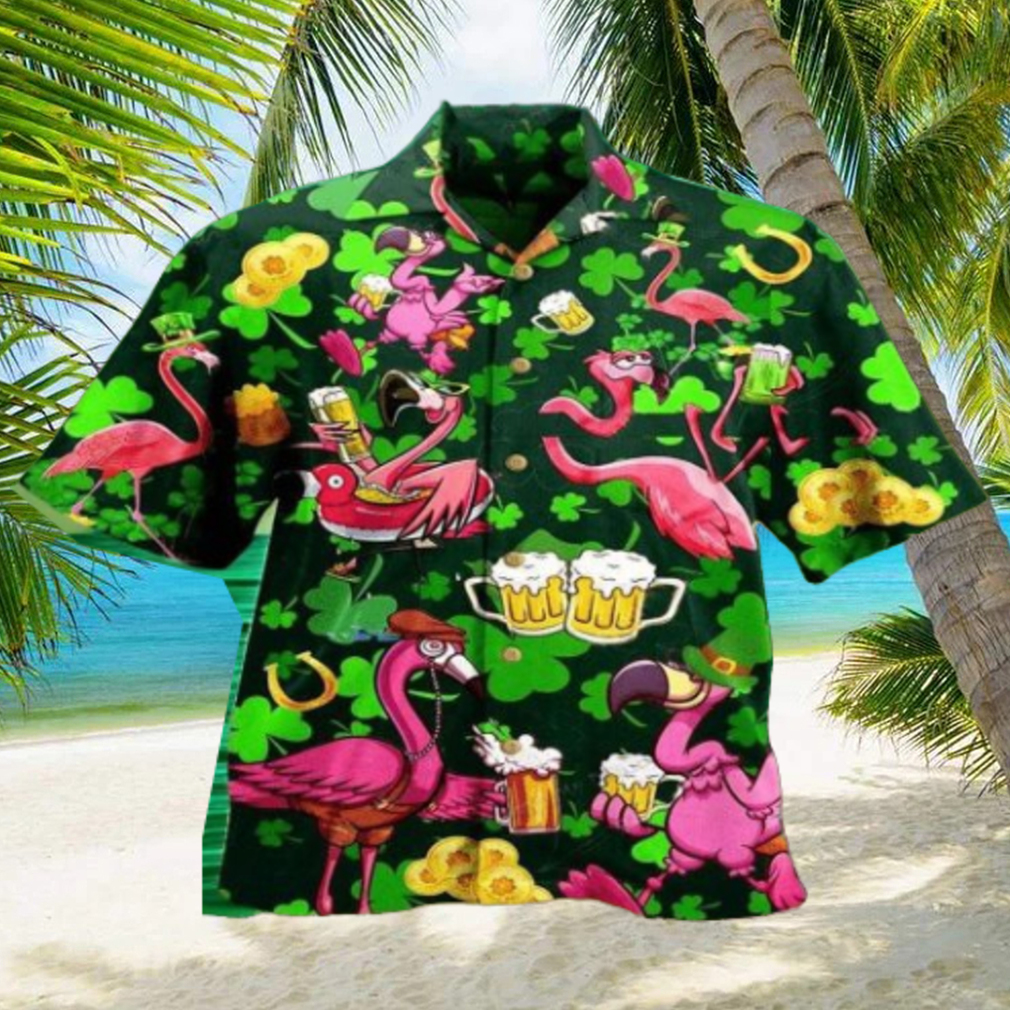 Flamingo Skull Flame 3D Hawaiian Shirt Style Gift