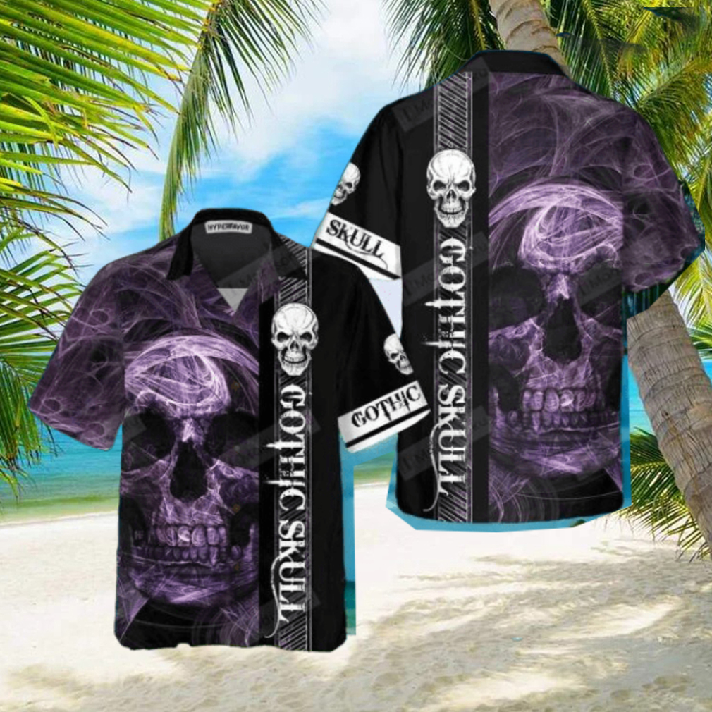 Gothic Skull Hawaiian Shirt Impressive Gift