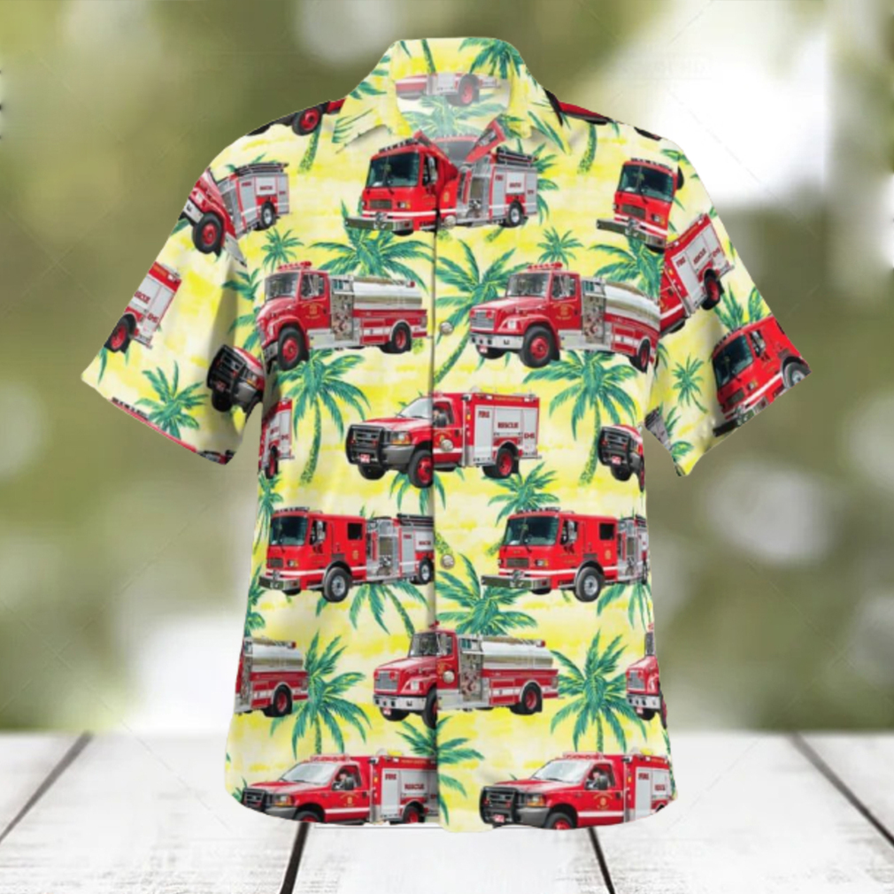 Hannacroix New York Medway Grapeville Fire Company Hawaiian Shirt