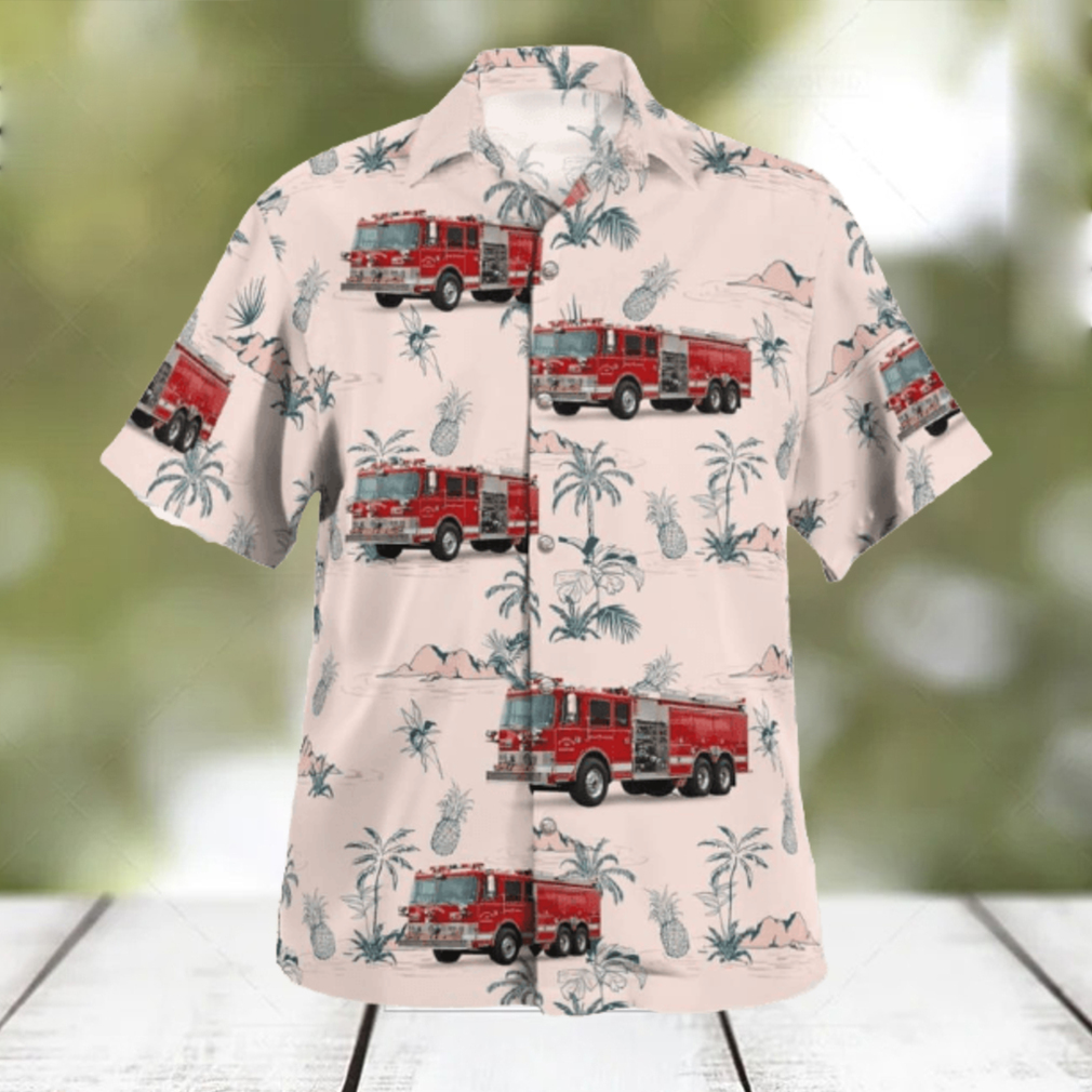 Harpers Ferry West Virginia Bakerton Fire Department Engine Tanker 7 Hawaiian Shirt