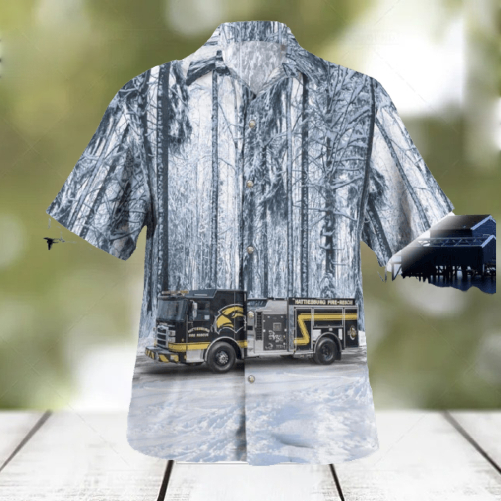 Hattiesburg Mississippi Hattiesburg Fire Department Hawaiian Shirt