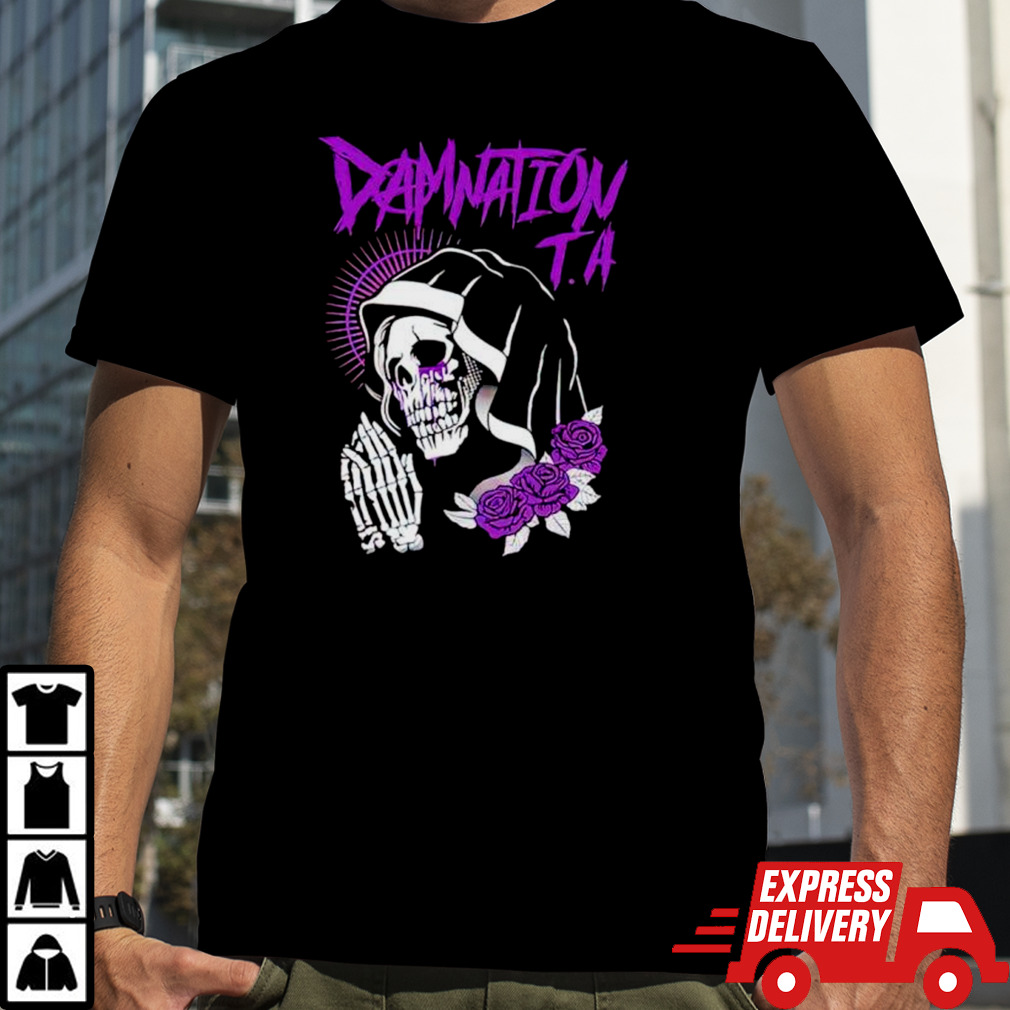 Damnation T.A skull prayer shirt