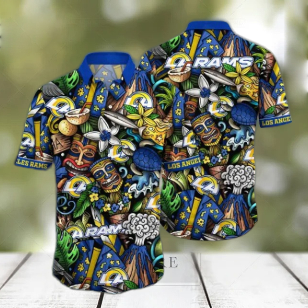 Los Angeles Rams NFL Flower Hawaii Shirt And Tshirt For Fans